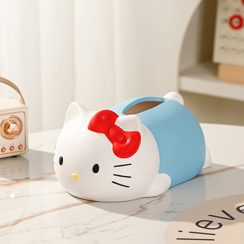 [จัดส่งด่วน 24 ชั่วโมง]กล่องทิชชู่ลายการ์ตูน kitty สำหรับตกแต่งบ้าน - รูปที่ 4