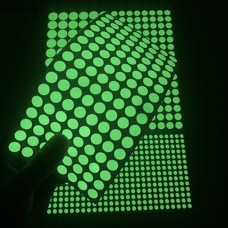 MAU Luminous Dots สติ๊กเกอร์ติดผนังเรืองแสงบ้านเด็กผนัง DIY Self-กาวตกแต่งเรืองแสงใน Dark สติกเกอร์ CEY