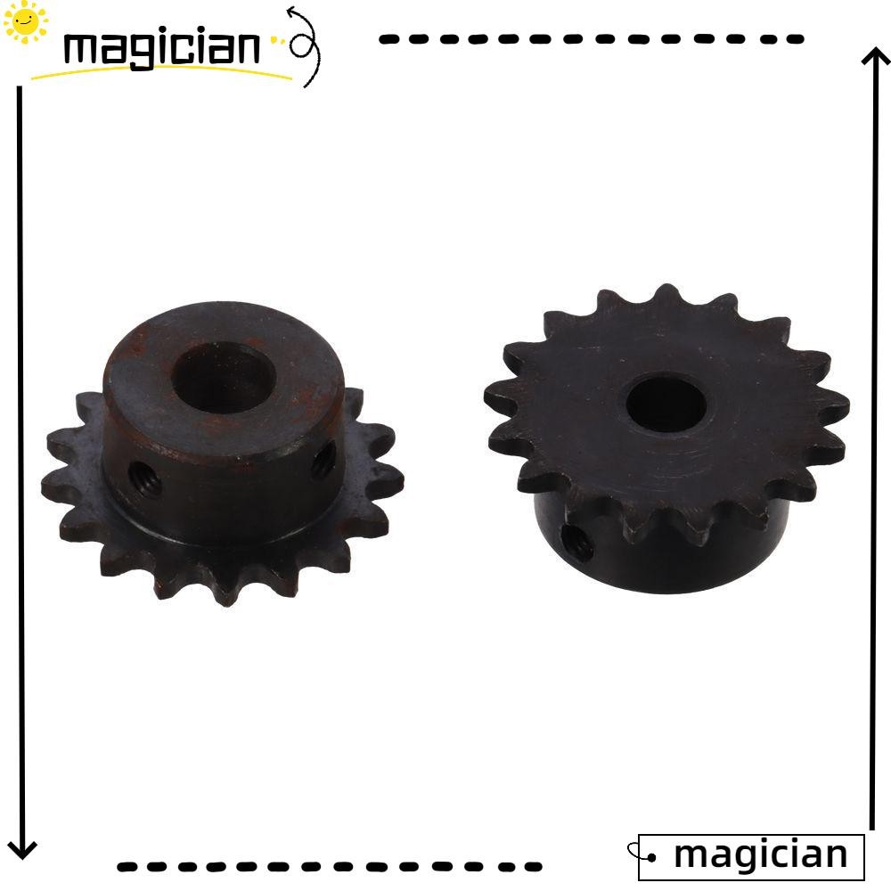 MAGICIAN 17 ฟันเกียร์, C45 เหล็กคาร์บอน 25 โซ่ลูกกลิ้งเฟือง,ปฏิบัติเดี่ยว Strand 1/4 "Pitch Black Ox