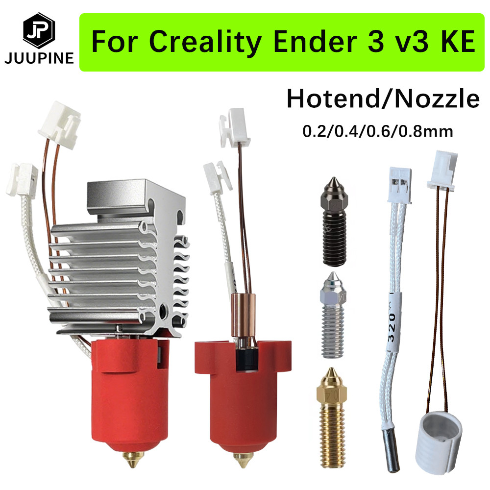 For Creality Ender 3 V3 Ke Hot End Upgrade Ceramic Nozzle Ender-3 V3 KE Silicone Sock 3D Printer Hea