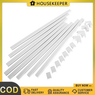 10PCS 1 Set Wall Cord Cover Cable Concealer Complete Raceway Kit Wire Cables Hide Organizer