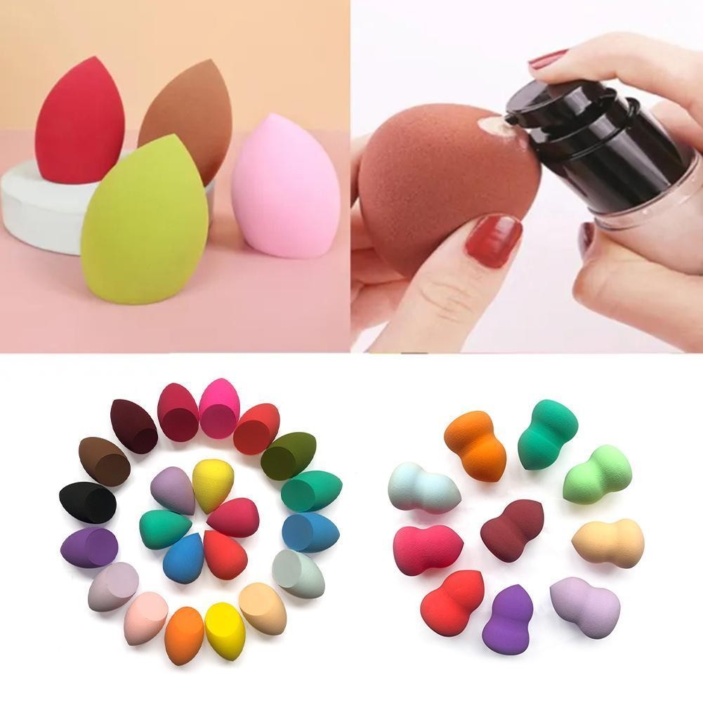 ฟองน้ําแต่งหน้านุ่ม Gourd Droplet Beauty Make Up Blender แป้งพัฟเครื่องสําอาง Foundation K2u1