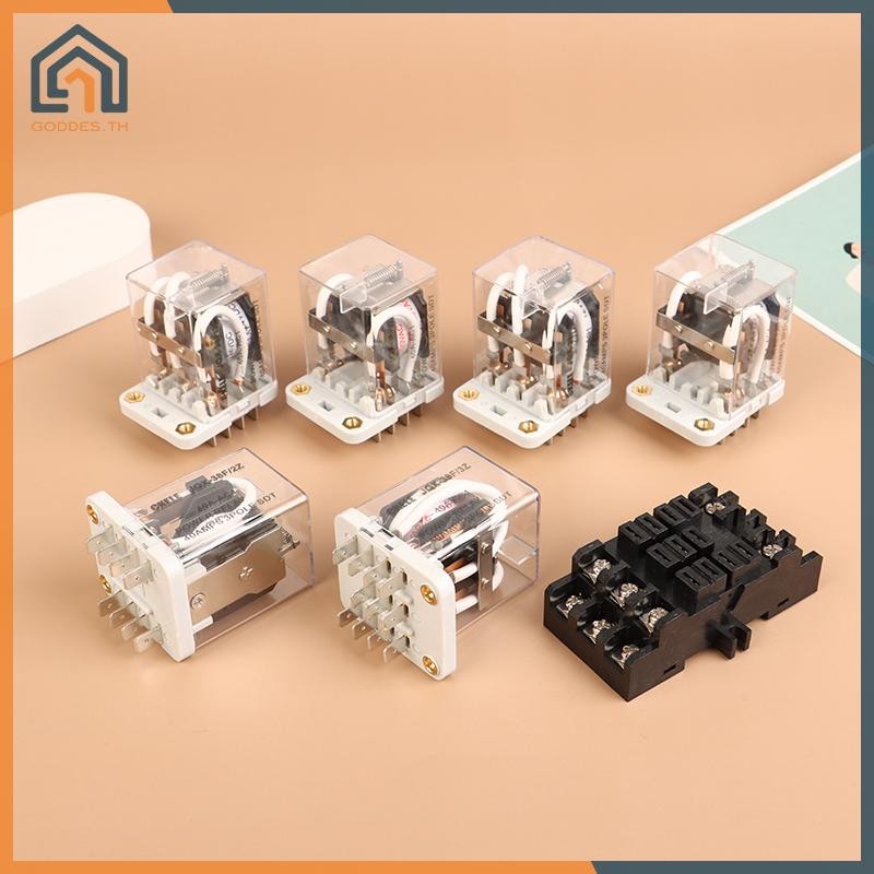 Goddes รีเลย์ระดับกลาง JQX-38F 3Z 40A รีเลย์ไฟฟ้ารีเลย์แม่เหล็กไฟฟ้า DC12V DC24V AC220V TH