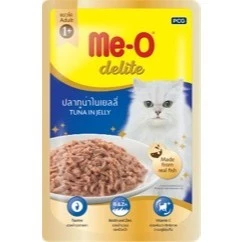 [ยกลังx48] Me-o Delite pouch อาหารเปียกขนาด 70 กรัม (ยกลัง 48 ซอง)