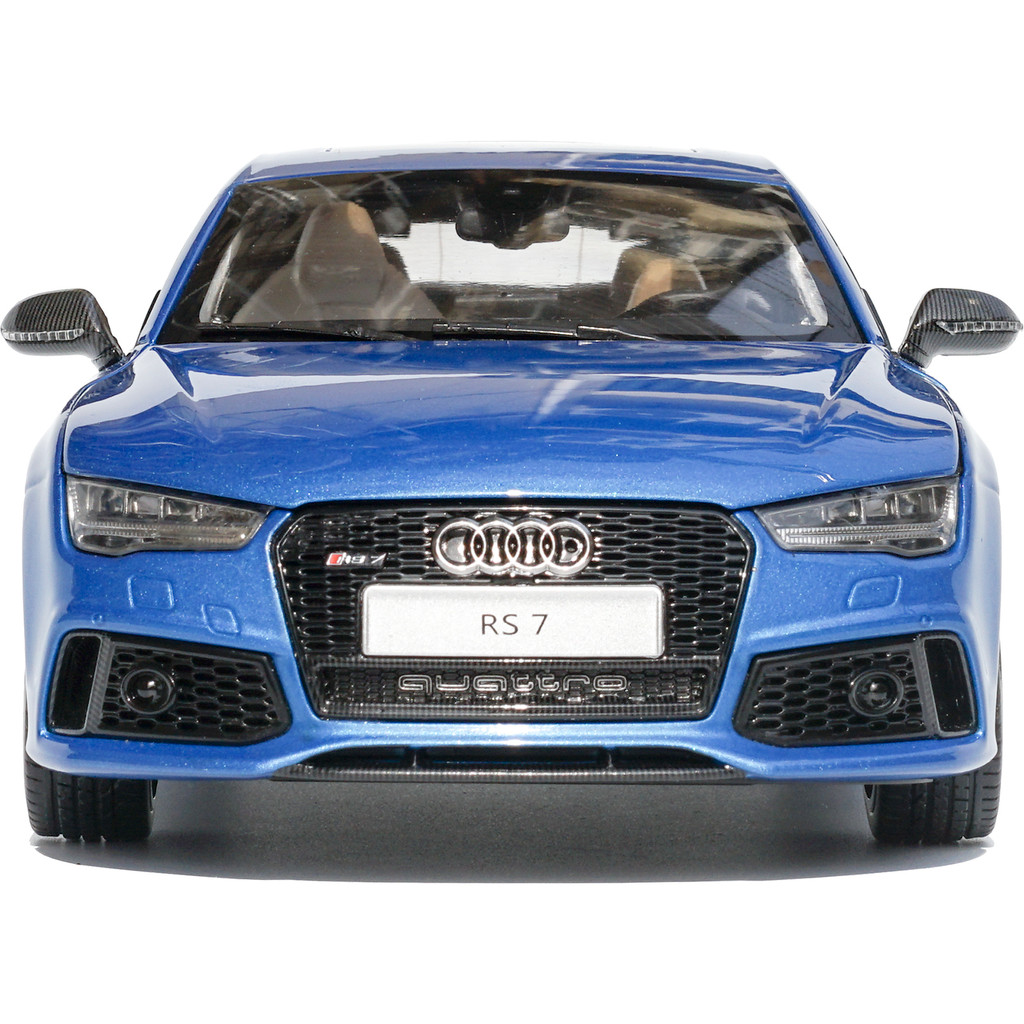 1: 18 Qihui 2016 Audi RS 7 Sportback Sportback Blue รถจําลองรุ่น