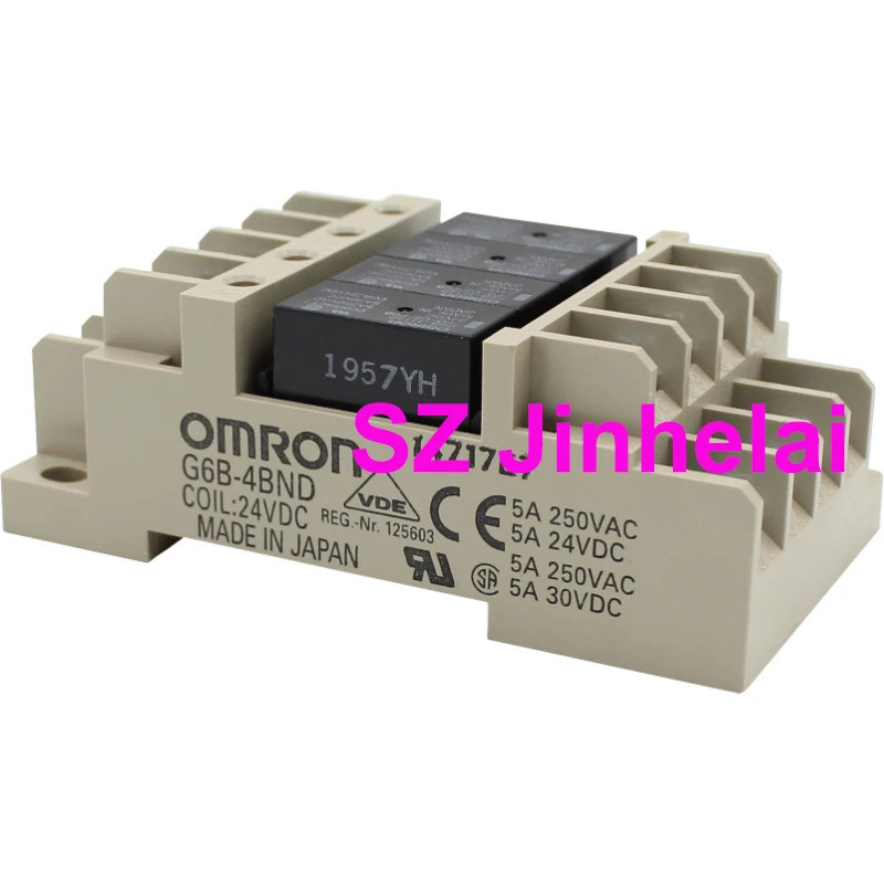 OMRON G6B-4BND G6B-47BND 24VDC แท้ TERMINAL RELAY DC24V