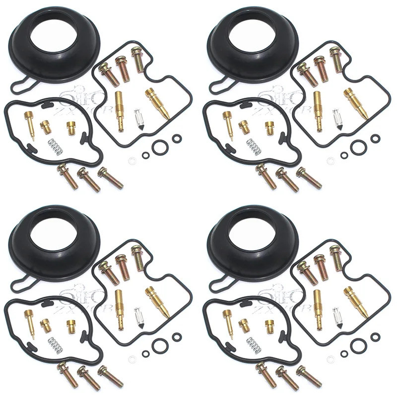 4 ชุดสําหรับ VFR750F 1994-1997 VFR 750 VFR750 F Plunger ชุดซ่อมคาร์บูเรเตอร์รถจักรยานยนต์ไดอะแฟรม