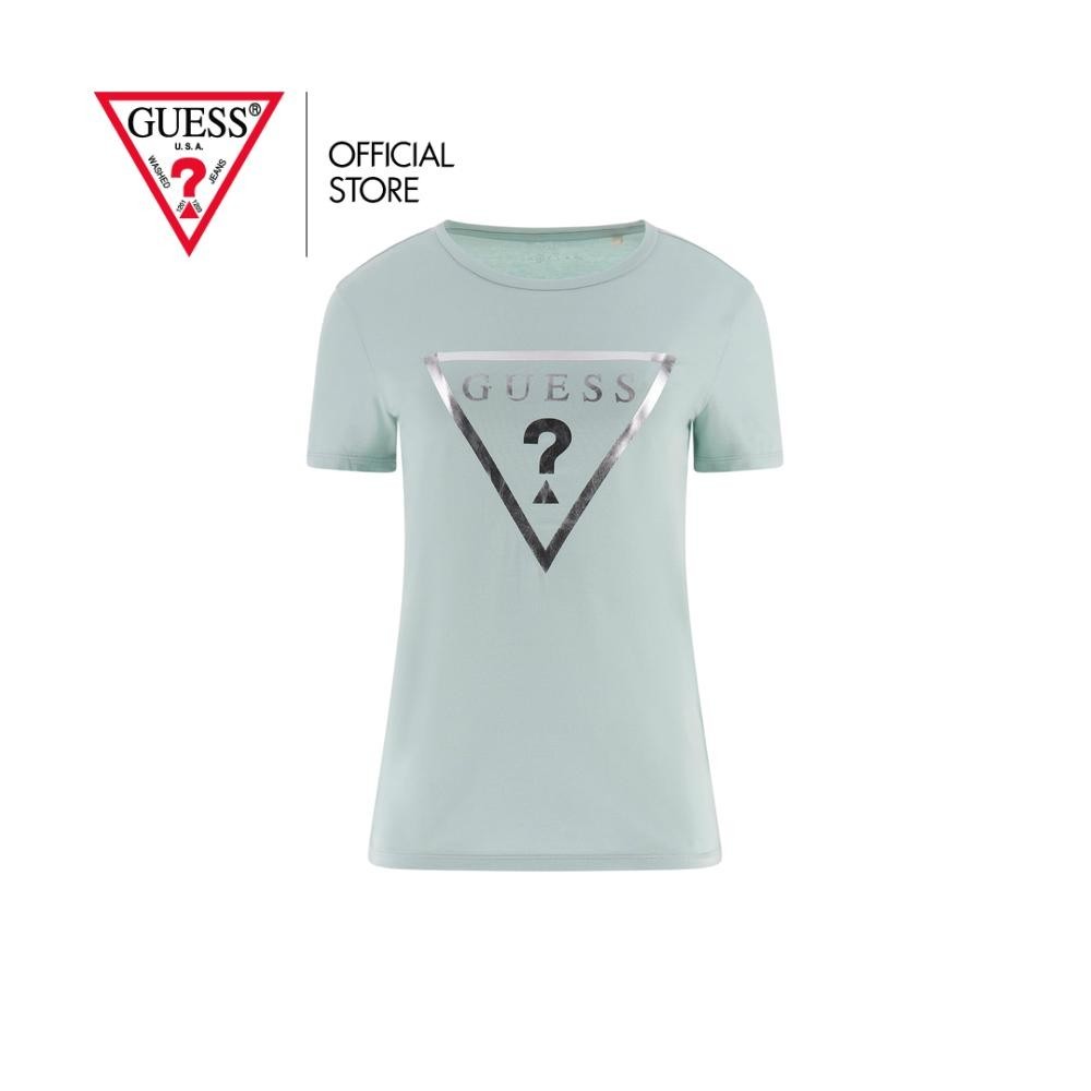 GUESS เสื้อยืดแขนสั้นผู้หญิง รุ่น Q5GI00KAKB1 สีเขียว