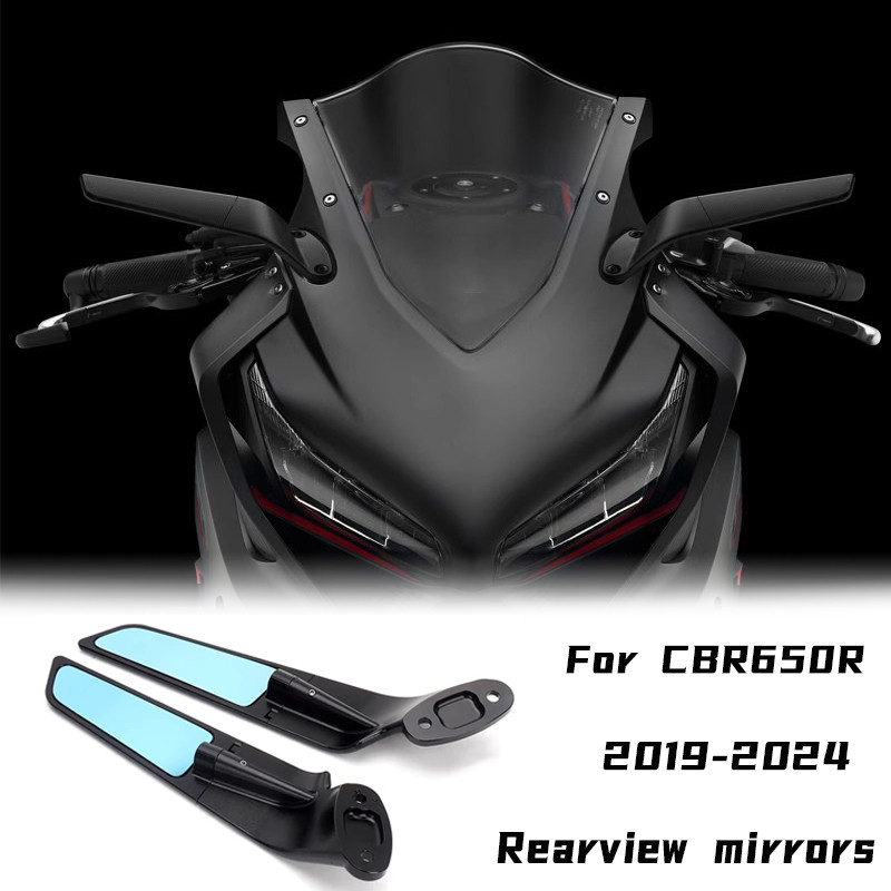 2024 CBR650R กระจกมองหลังรถจักรยานยนต์ที่มองไม่เห็นกระจกมองหลังสําหรับ Honda CBR 650R CBR650R 2019-2