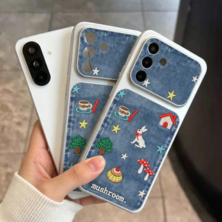 เคสซัมซุง For Samsung A57 A37 A27 A17 A07 A56 A55 A54 A15 A16 A05S S26 S25 S24 S23 Ultra FE เคสนิ่มลายหนังแกะ สีพื้น