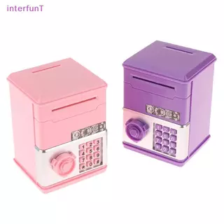 [InterfunT] กระปุกออมสินรหัสผ่านสําหรับเด็ก Mini ATM เหรียญเงินสดกล่องเงินสําหรับเด็กของเล่นวันเกิด