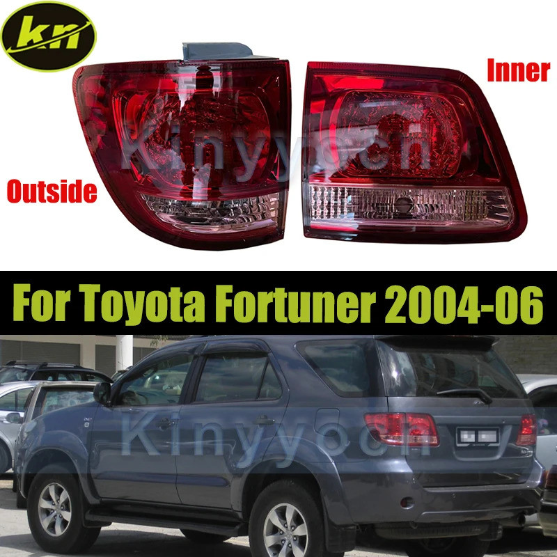 ไฟท้ายกันชนด้านหลังสําหรับ Toyota Fortuner 2004 2005 2006 ไฟท้ายสัญญาณไฟเตือนไฟเบรค