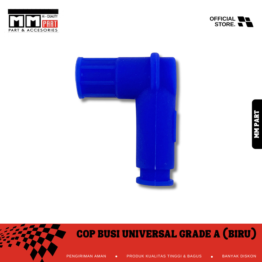 UNIVERSAL GRADE A BLUE SPARK PLUG CAP - UNIVERSAL COLOR WATERPROOF SPARK CAP สําหรับ AUTOMATIC SPORT