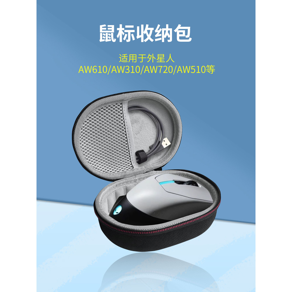 EWOOGO เหมาะสําหรับ Alienware Alien Viper 2 กล่องเก็บเมาส์แบบพกพากันกระแทกถุงป้องกันการบีบอัด AW610M