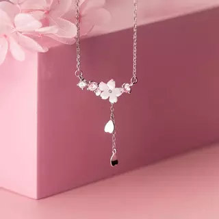 Flora Necklace สร้อยคอเงินแท้ S925 [MERCELO]