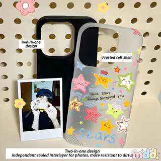 น่ารัก ดาว เคส For VIVO V60 V50 V30 Lite V60E V50E V30Pro V29E V25 V20 Y31 T4 Pro V23 Y72 Y52 Y29 2in1กันล้ม ปกป้อง