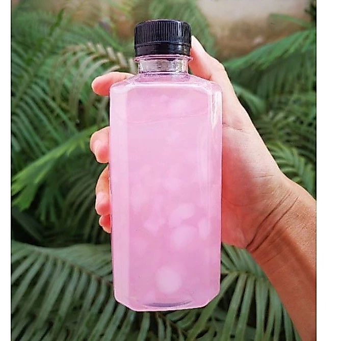 ขวดพลาสติกPETแปดเหลี่ยม 380มล (SQ380ml)100ใบ320บาท(3.20บาทต่อใบ)