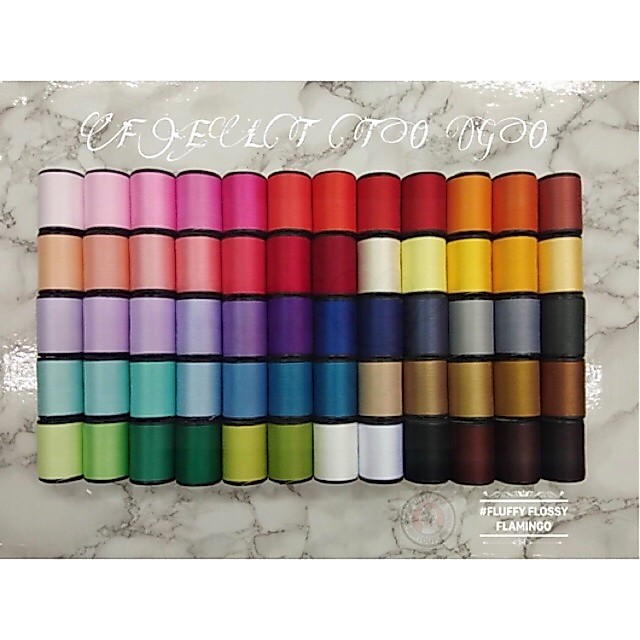 🧵FELT[ ด้ายเย็บผ้าตราหัวเสือ 60 หลอด ] ด้ายเย็บผ้าหลากสี คละสี WOP ตราเสือ เนื้อเหนียว คุณภาพดี ราคาถูก เฉดอ่อน เฉดเข้ม