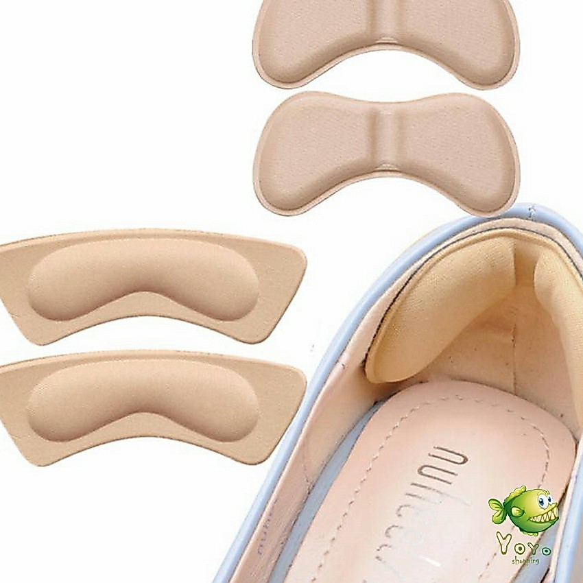 YOYO แผ่นกันกัด  แผ่นกันรองเท้ากัด เนื้อนิ่ม ช่วยแก้รองเท้าหลวม 1 แพค ต่อ คู่  Sponge heel pad