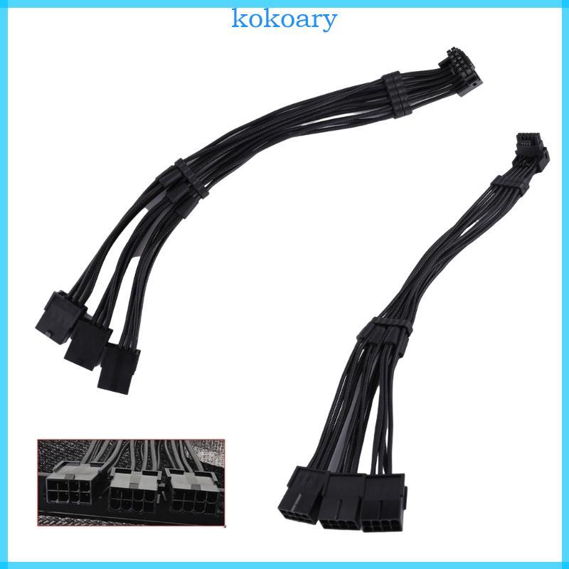 KOK ที่แข็งแกร่ง 8Pin หญิง PCIE 5 0 12 + 4 16Pin สายการ์ดวิดีโอสําหรับ RTX4000 RTX40