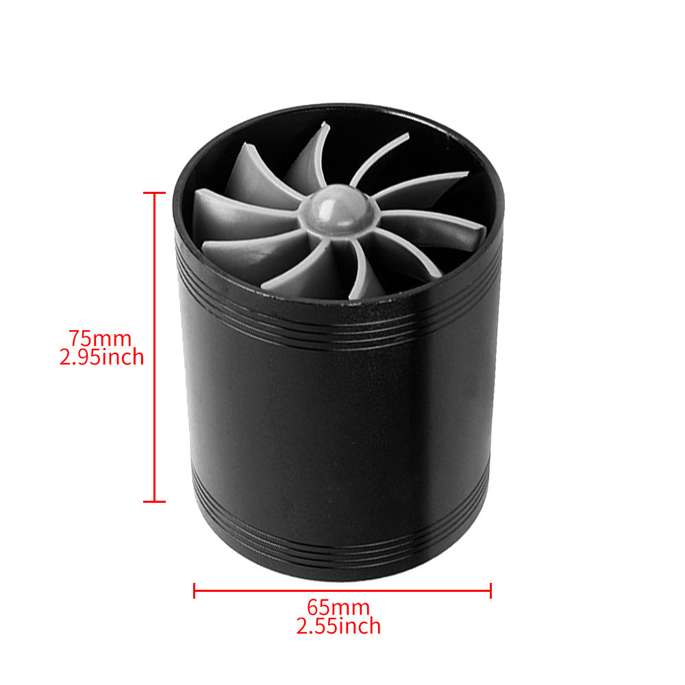 [คุณภาพสูง] รถ Double-Sided Turbo การสูดดมธรรมชาติ Air Inlet อุปกรณ์เสริมเครื่องยนต์รถยนต์ Booster F
