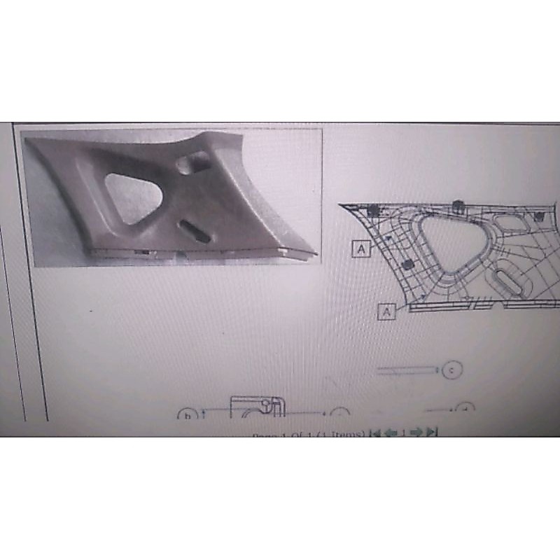 PERODUA MYVI D20N, DC5A , D51A 2017- 2024 REAR PILLAR INNER TRIM GARNISH 62471 BZ360 B0 RH 62472 BZ3