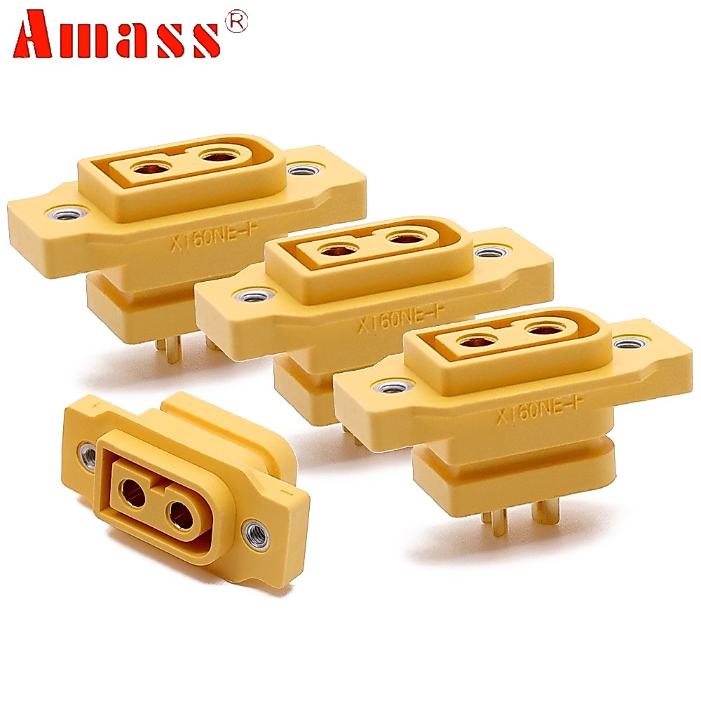 5pcs Amass XT60 XT60NE-F XT60NE DC500V 20A ปลั ๊ กชุบทองแบตเตอรี ่ สําหรับ Rc FPV Drone เครื ่ องบินรถเรืออุปกรณ ์ เสริม