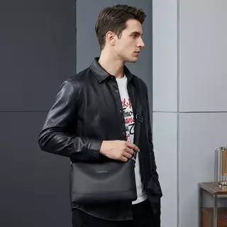 LABER LEE Mens Crossbody Bag Water Resistance Oxford Fabric Shoulder Bag Casual Sling Messenger Bag for Work Business Travel Daily Use