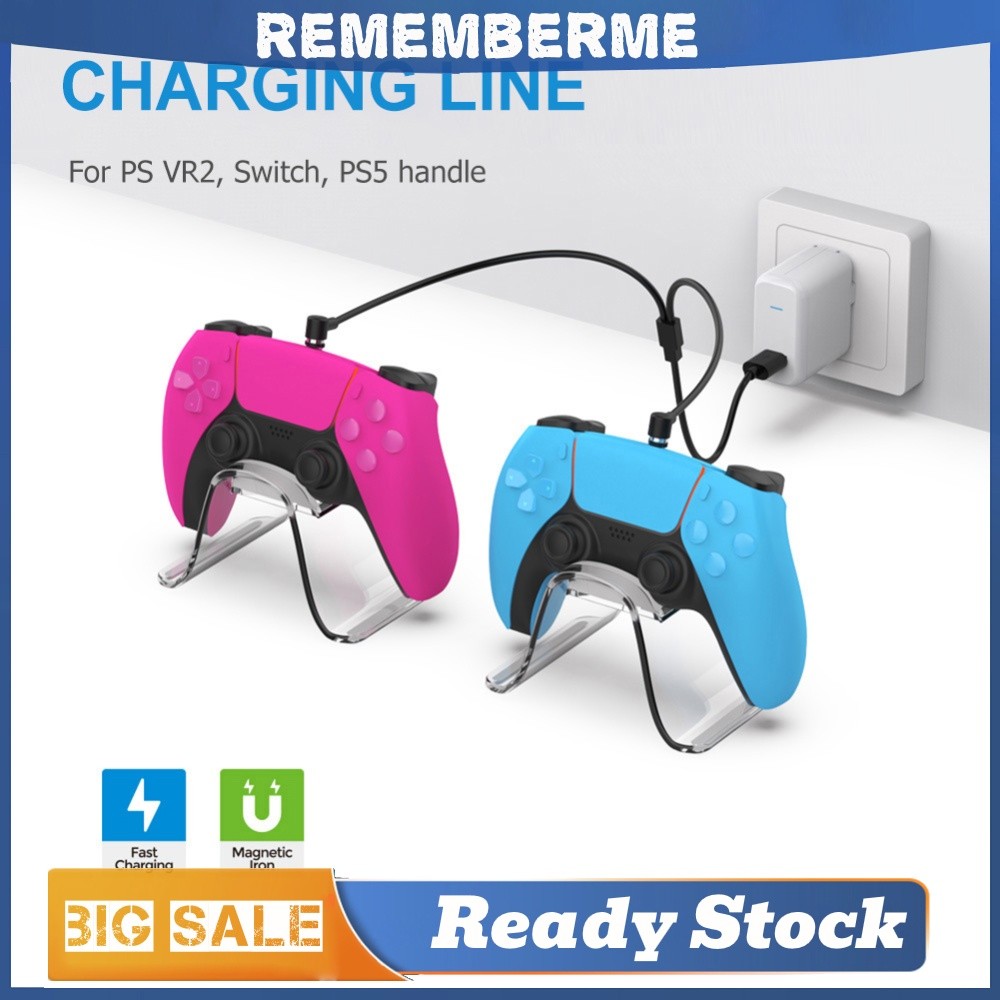 Magnetic USB Type-C Game Handle Charger Line Two-in-One สายชาร์จอเนกประสงค์ Plug and Play Save Space