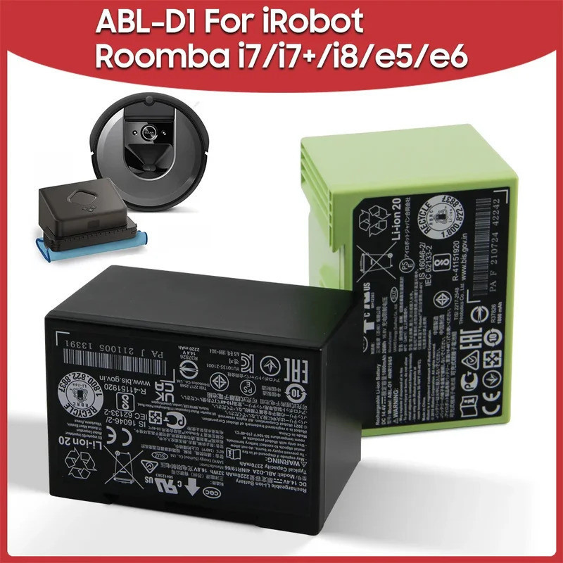 ใหม่เปลี่ยนแบตเตอรี่ ABL-D1 ABL-D2 สําหรับ iRobot Roomba i7 i7+ i8 e5 e6 Roomba e57150 i7550 +i8550 