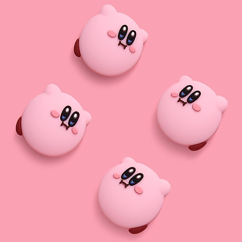 Switch Thumb Grips จอยสติ๊ก Caps ใช้งานร่วมกับ Nintendo Switch2/Switch/OLED/Lite Kirby Controller-4PCS