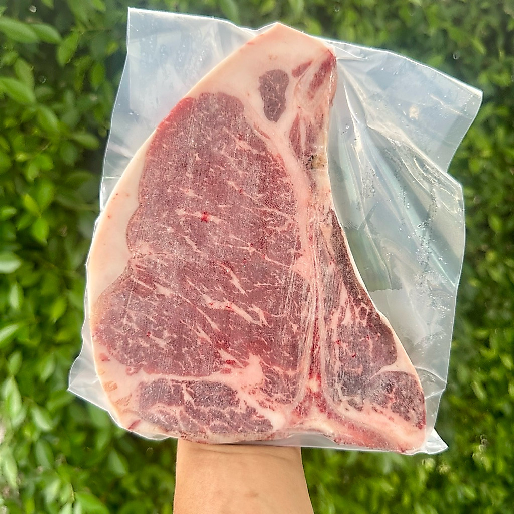 ทีโบน T-Bone เนื้อไทยฝรั่งเศส 300-320 กรัม/ชิ้น