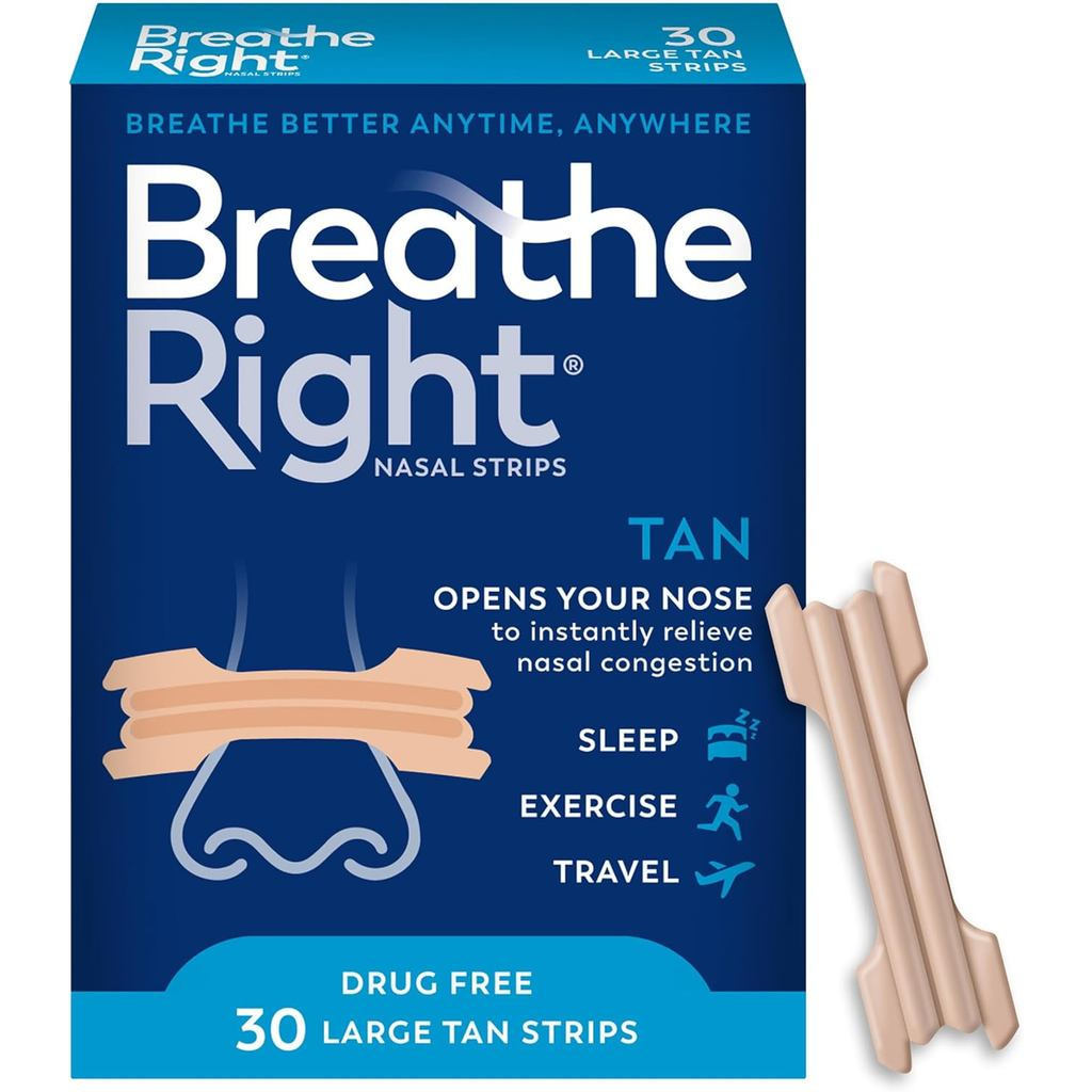 BreatheRightNasalStrips,ExtraStrengthTanoseStrips,Drug-FreeNasalCongestionReliefforBetterBreathing,ช
