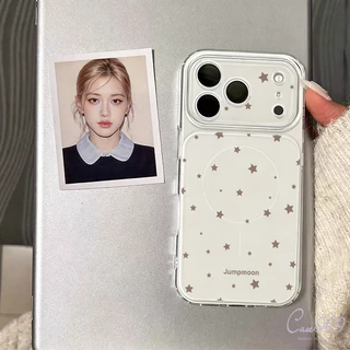 เคสไอโฟน 17 ใช้ได้กับ iPhone 13 15 11 17 12 16 14 Pro Max 14 15 16 plus 12 17 16 pro Air ดีไซน์ลายดาวสีน้ำตาลอ่อนละมุน