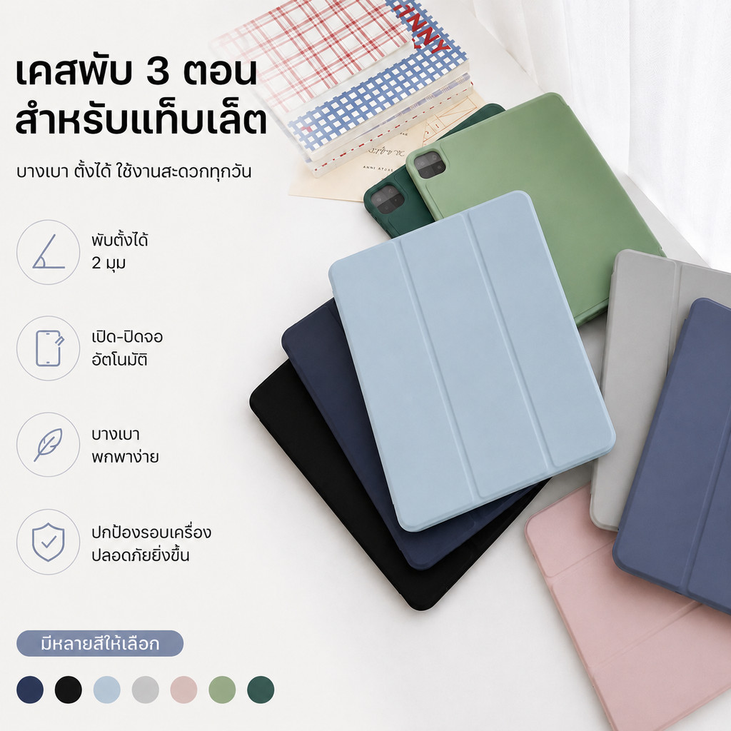 เคสไอแพด for ipad gen7 gen8 gen9 gen10 gen 11 เคส air4/5/6/7 10.9 air3 10.5 air1 air2 9.7 เคสmini1/2/3/4/5 mini6/7 pro11