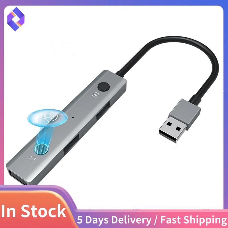 USB 2.0 Hub-Transculation-Voice Trancription-Speech to Text Device Multiport Adapter with AI Voice T