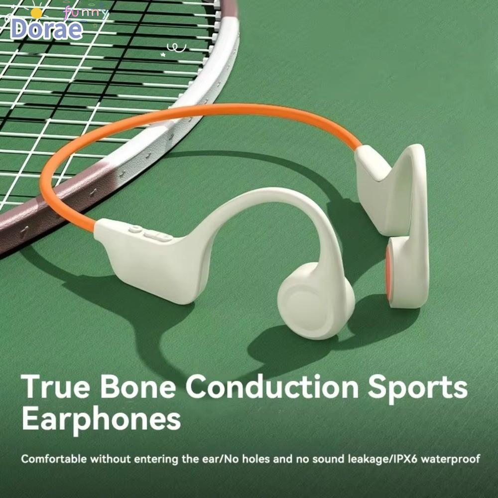 หูฟังการนํากระดูก DORAESE กันน้ํา IPX8 พร้อมไมโครโฟนหูฟังไร้สาย ใช้งานง่าย Bluetooth 5.4 ชุดหูฟังกีฬ