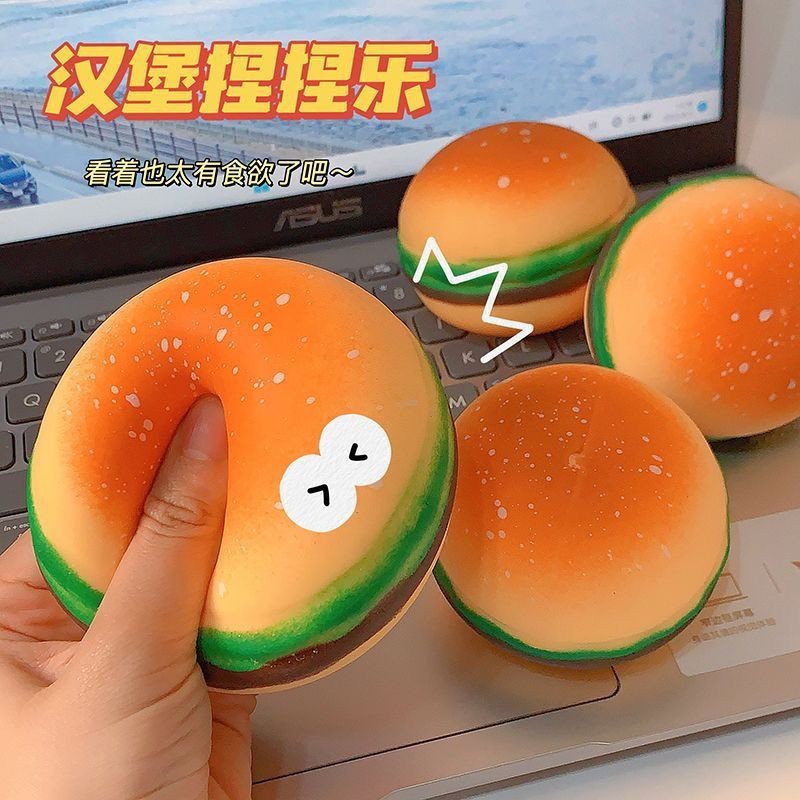 8-27-21 จําลอง Burger Cola French Fries Pinch เพลง tpr แป้ง Burger แพคเกจ Fast Rebound Vent ของเล่น