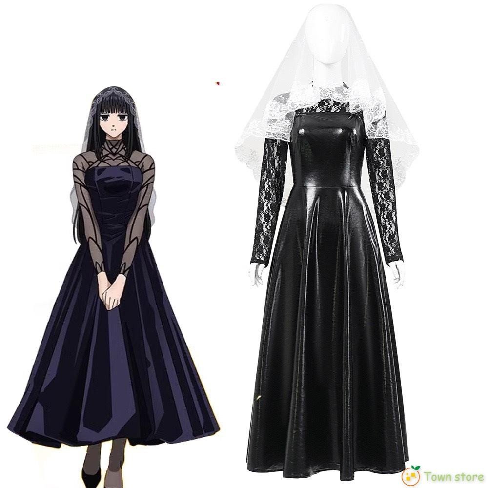 ชุดคอสเพลย์ Osaragi เดรสลูกไม้สีดำ จากอนิเมะ SAKAMOTO DAYS