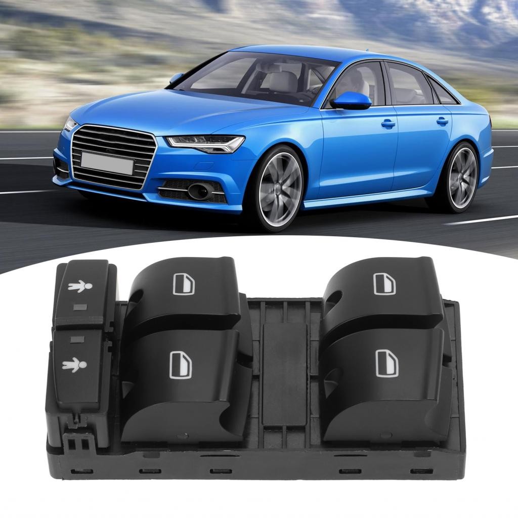 Phoenixshop-ph Aramox ด้านหน้าซ้ายด้านข้างอะไหล่สวิทช์หน้าต่างไฟฟ้าหมายเลข 4F0959851G เข้ากันได้กับ 