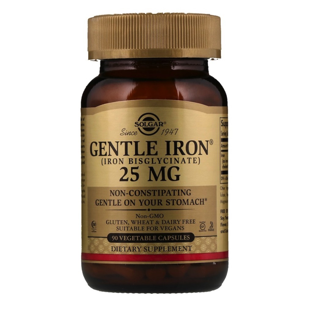 [ ธาตุเหล็ก ] Solgar, Gentle Iron 25 mg