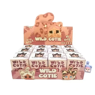 1 boxมี 12 ตัว กล่องสุ่ม CRY Wild Cutie จิ๋ว คายขนกำมะหยี่ โมเดลคาย เจ้าแมวเหมียวน่ารักมาก ของขวัญ เบบี้ทรี ตุ๊กตาตัวฮิต