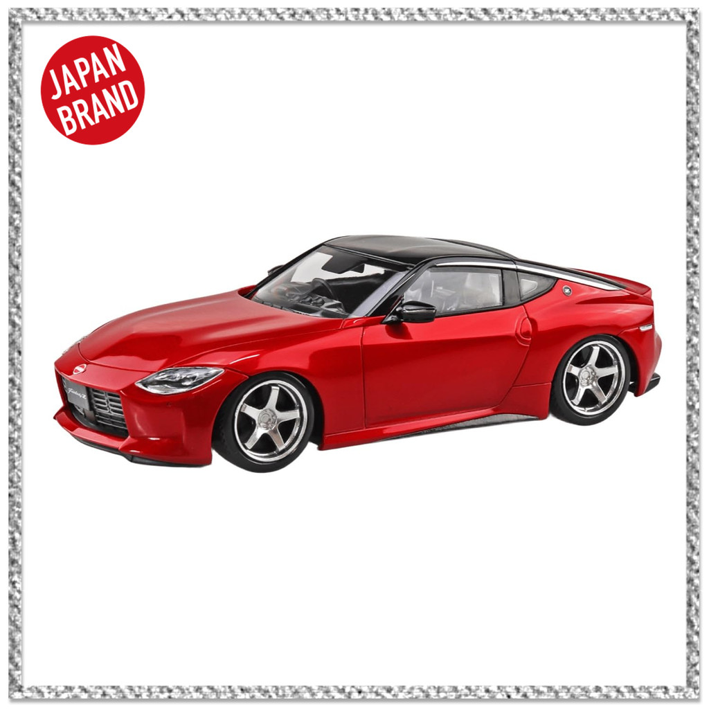 คิตพลาสติกสำเร็จรูป 1/32 AOSHIMA โน.17CU-CR สเก็ตช์รุ่น Nissan RZ34 Fairlady Z ดีไซน์สปอร์ต พร้อมล้อ