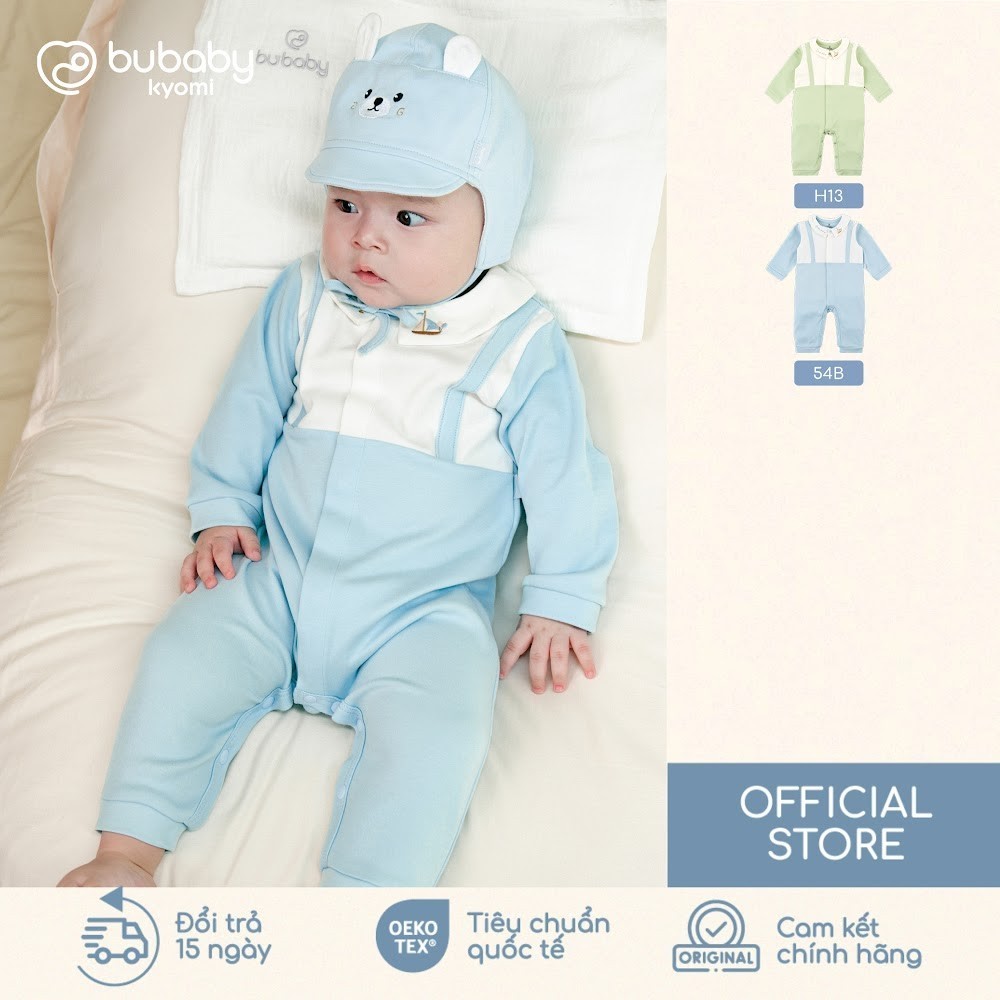 [BU Baby] (1M-12M) บอดี้สูทแขนยาวคอเต่า คอปก Peter Pan BU ผ้าฝ้ายฤดูใบไม้ร่วงน้ําหนักเบา BCT210204 B