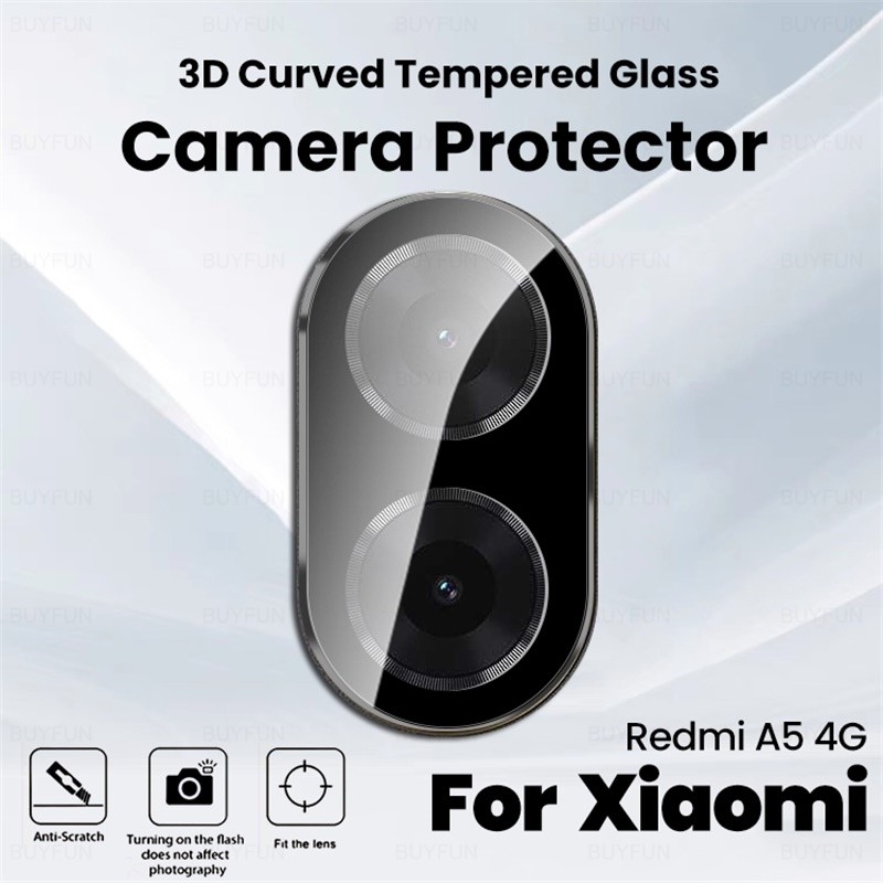 3-1Pcs 3Dโค้งกล้องสําหรับXiaomi Redmi A5 4Gกระจกนิรภัยเลนส์ฝาครอบRedmiA5 Readmi Redmy A5 5A 4G