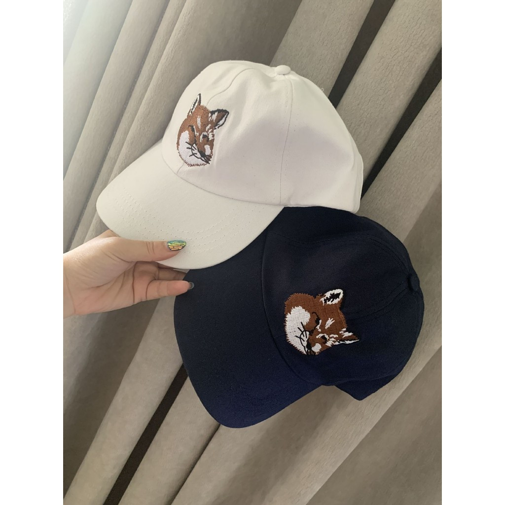 หมวกเบสบอลขนาดปรับได้ Maison Kitsune เหมาะสำหรับกิจกรรมกลางแจ้ง