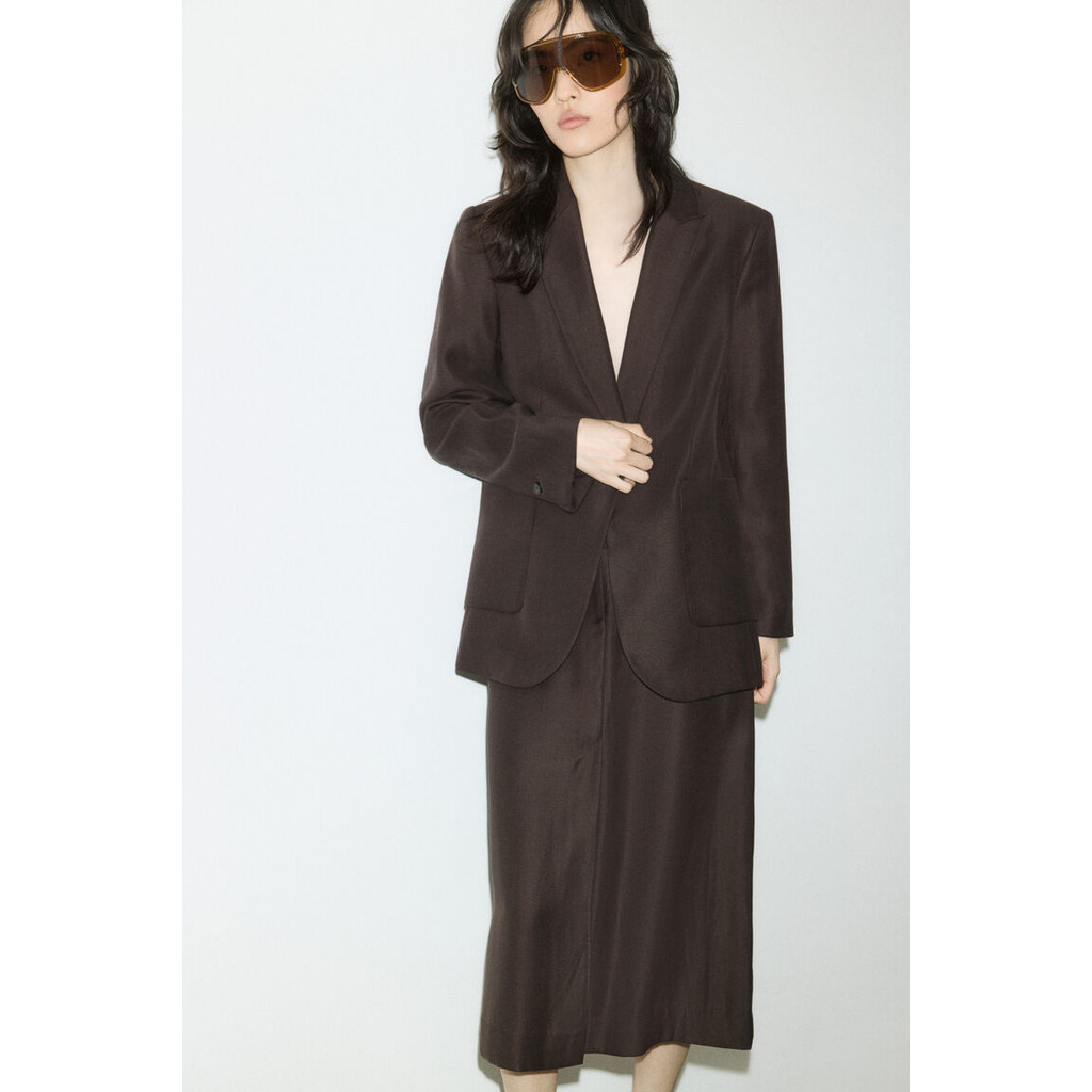 H&M(เอชแอนด์เอ็ม) เบลเซอร์ฟิตติ้ง ผู้หญิง 1296528_1 – โปรปัง