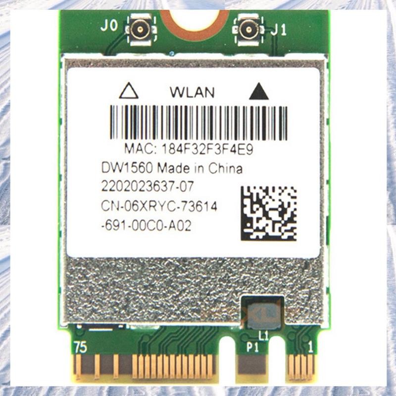 BCM94352Z DW1560 M.2 อะแดปเตอร์ Wifi การ์ดไร้สาย 1200Mbps 802.11Ac 2.4 Ghz/5G 4.0 NGFF การ์ดสําหรับ 