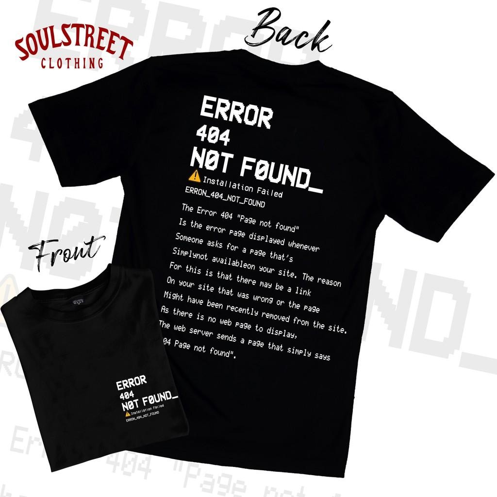 เสื้อยืด ลาย ERROR404 ขนาด M-3XL