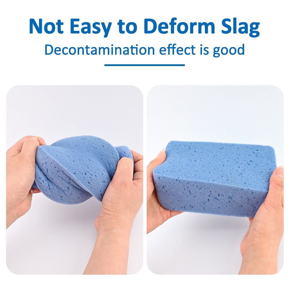 หมี บังคับ ฟองน้ําล้างรถสีฟ้าโฟมนุ่มขนาดใหญ่ฟองน้ําดูดซับซุปเปอร์จับสบายเครื่องมือทําความสะอาดรถปลอดรอยขีดข่วนอุปกรณ์รถยนต - รูปที่ 3